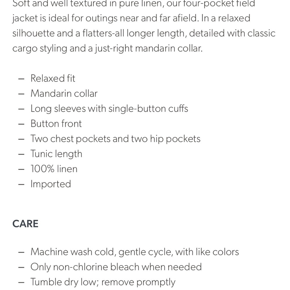 Linen Cargo Shirt Jacket - Picture 8 of 9